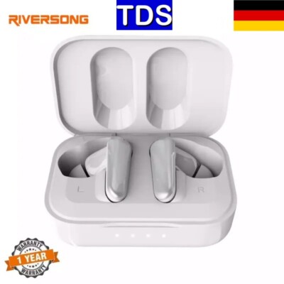 Riversong YOGA M1 TWS Ohrhörer weiss Kopfhörer In Ear Buds Bluetooth Mikrofon