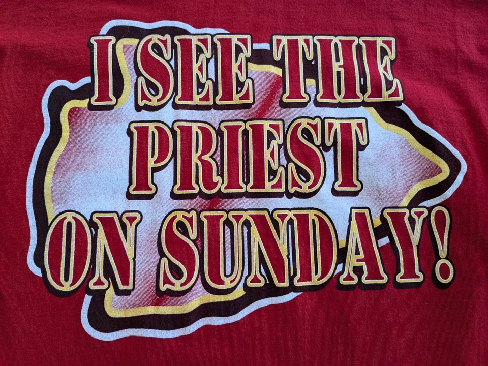 Vintage Y2K Kansas City Chiefs Priest Holmes Big Graphic T Shirt Men's Medium Foto 3 de 4