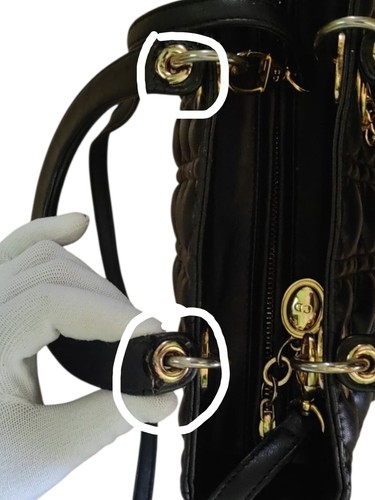 Dior Mini Lady Bag Black Cannage 2way - Picture 17 of 17