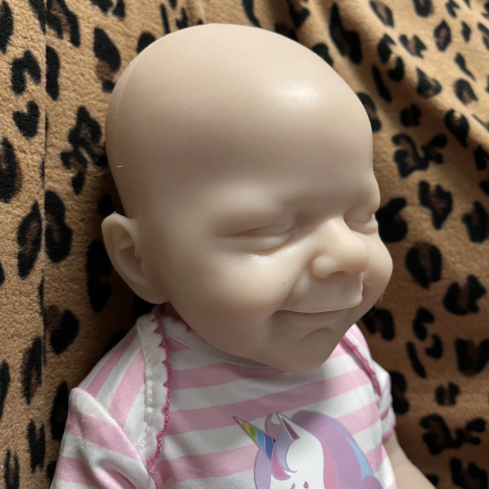 New 18"Full Body Platinum Silicone Baby Doll Reborn Dolls Unpainted Xmas Gifts - Image 3 of 4