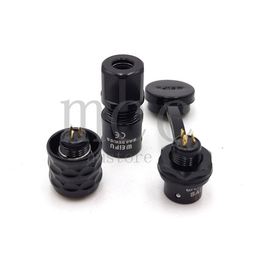 WEIPU SA6 2-5pin IP67 Panel Mount waterproof plug socket,3A power wire connector - Picture 20 of 26
