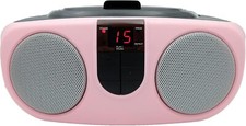 Proscan Srcd243 Portable Cd Player With Am/fm Radio Boombox Pink 