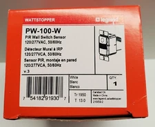 Occupancy Sensor WATTSTOPPER PW-100-W PIR Wall Switch  120/277V White