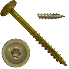 #8 BRONZE STAR EXTERIOR MODIFIED TRUSS HEAD SCREWS: