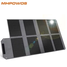 MHPOWOS 80W Solar Panel Portable Handy Bag for Power Station Solar Generator