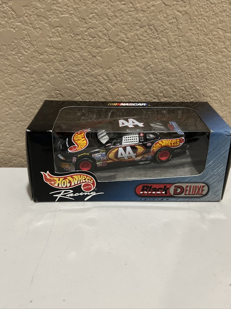 Hot Wheels racing #44 Black Chrome Deluxe Nascar Collectible Race Car Unopened