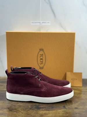 Tod’s Polacco Hombre Casual Suede Bordo’ Luxury Tod’s Botas Hombre 41.5 - Imagen 1 de 4