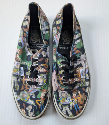 Toy Story Vans Shoes Womens 8.5 Woody Buzz Lightyear Mens 7 Disney Old Skool