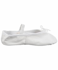 Basic Simple White Ballet Slippers Danstar New Girls Size 13 1/2 M SALE