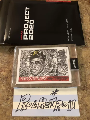 ROBERTO CLEMENTE PROJECT 2020 ARTIST JK5 BASEBALL CARD TOPPS Pirate Star Wars rc