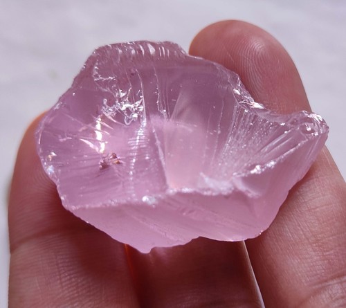 Certified226Ct Natural Pink Zircon Rough Brazilian Glossy Mineral Loose Gemstone - Picture 8 of 8