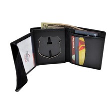 DK439 Hidden Badge and ID Wallet Cutout Fits NYPD Patrol Officer Badge