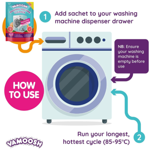 Vamoosh 6-in-1 Washing Machine Cleaner Various Packs Scents Dissolves Hair - Picture 14 of 21