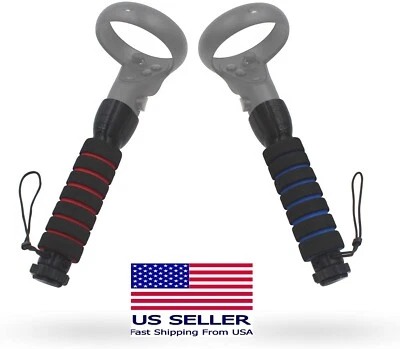 AMVR Beat Saber Handles Vr Dual Handles Extension Grips for Oculus Quest, Rift S