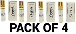 Dove Soap unisex perfume body oil 0.27 OZ pack of 4 Original Fresh DOVES SCENT