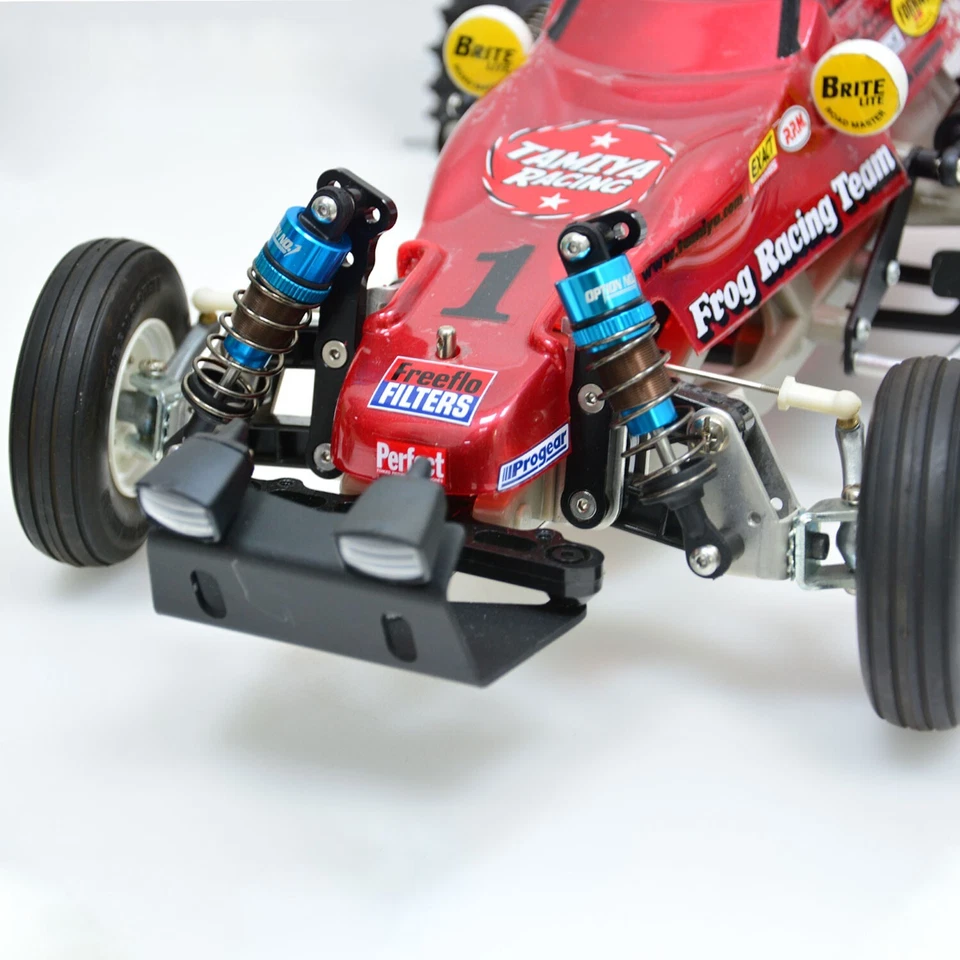 Torre de amortiguador/amortiguador de aceite de aluminio para chasis TAMIYA/ORV Frog/Subaru Brat Foto 3 de 4