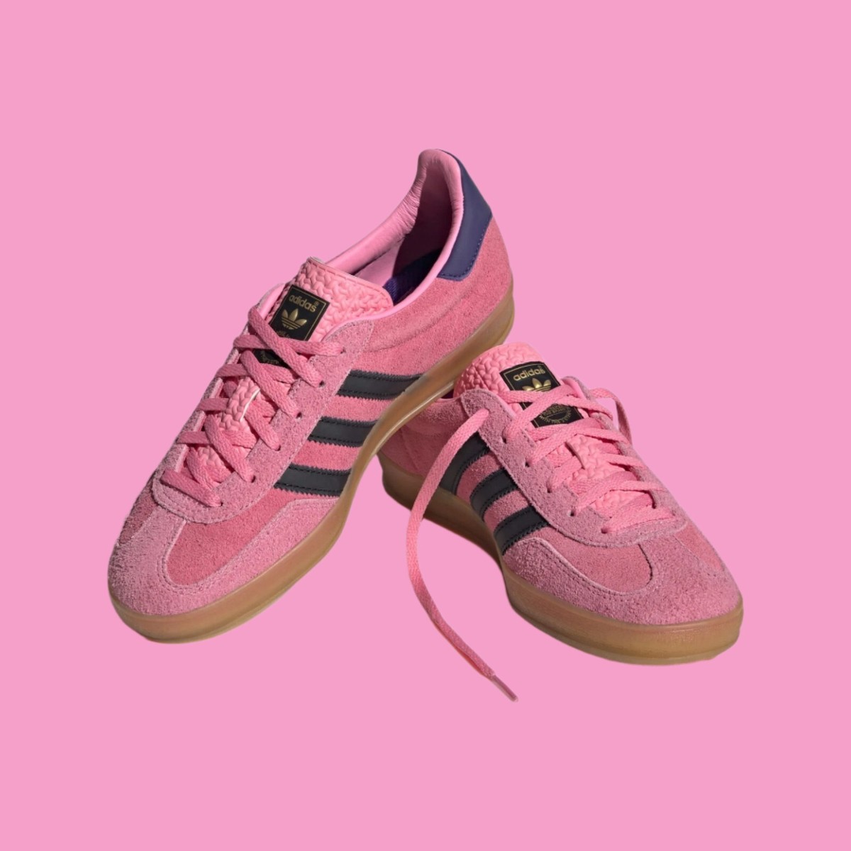 adidas Gazelle Indoor Bliss Pink Purple Womens Sports Sneaker