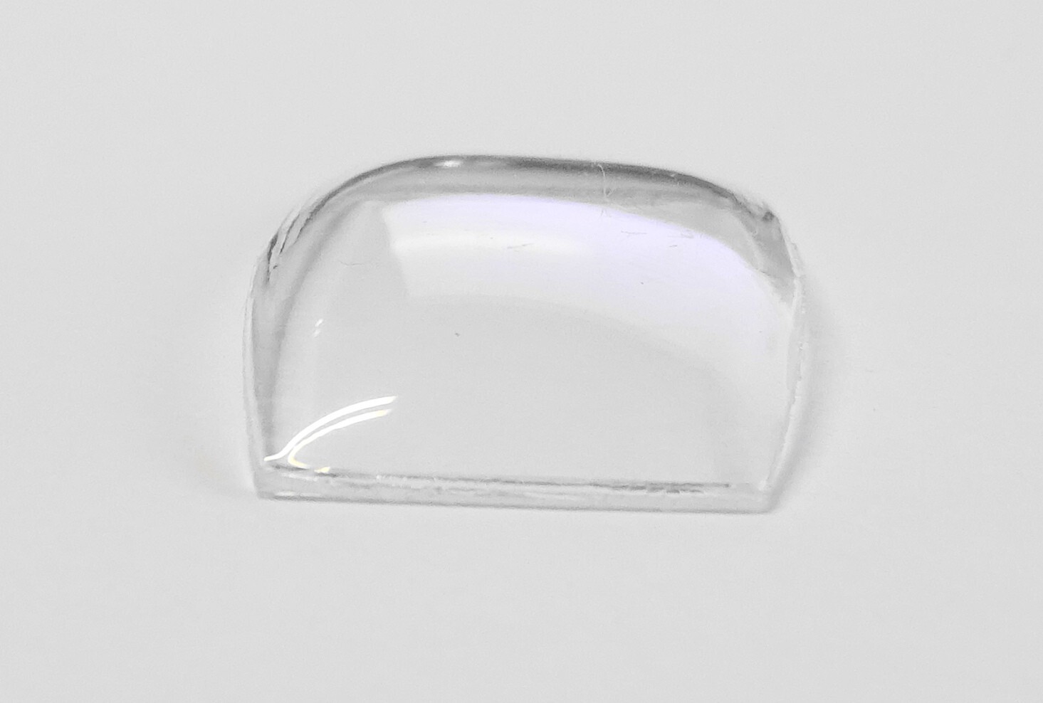 Verre De Montre Tonneau 20x28 Mm - Pyramidal, Cintré 2 Côtés, Fabriqué En France