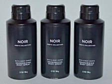 BATH AND BODY WORKS NOIR BODY SPRAY FOR MEN 3.7 FL OZ SET OF 3 