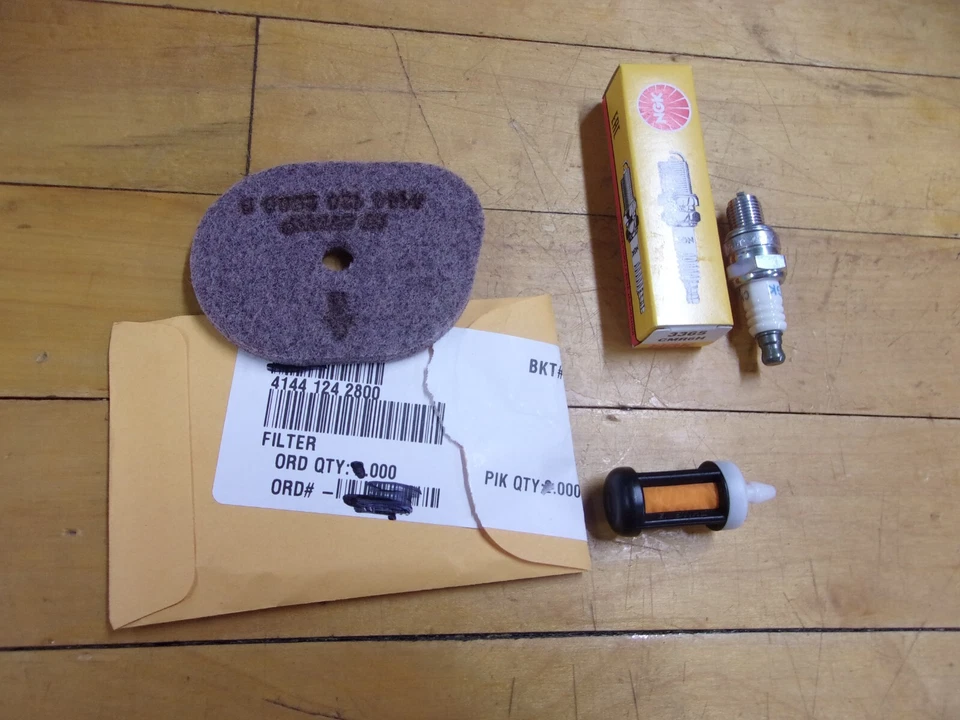 Stihl FS56C Service Kit Filter's 4144-124-2800 OEM Spark Plug CMR5H #GM-F4A2 - Image 2 of 4