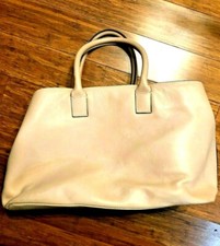 Beige Italian Leather Handbag
