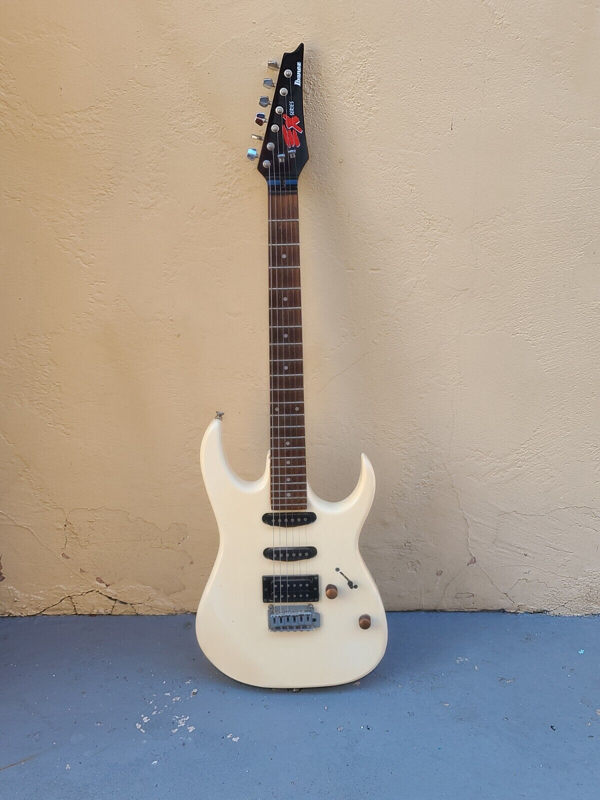 Vintage 1990's  Beige (Cream Colorish)  Ibanez EX  Electric Guitar. See Photos 