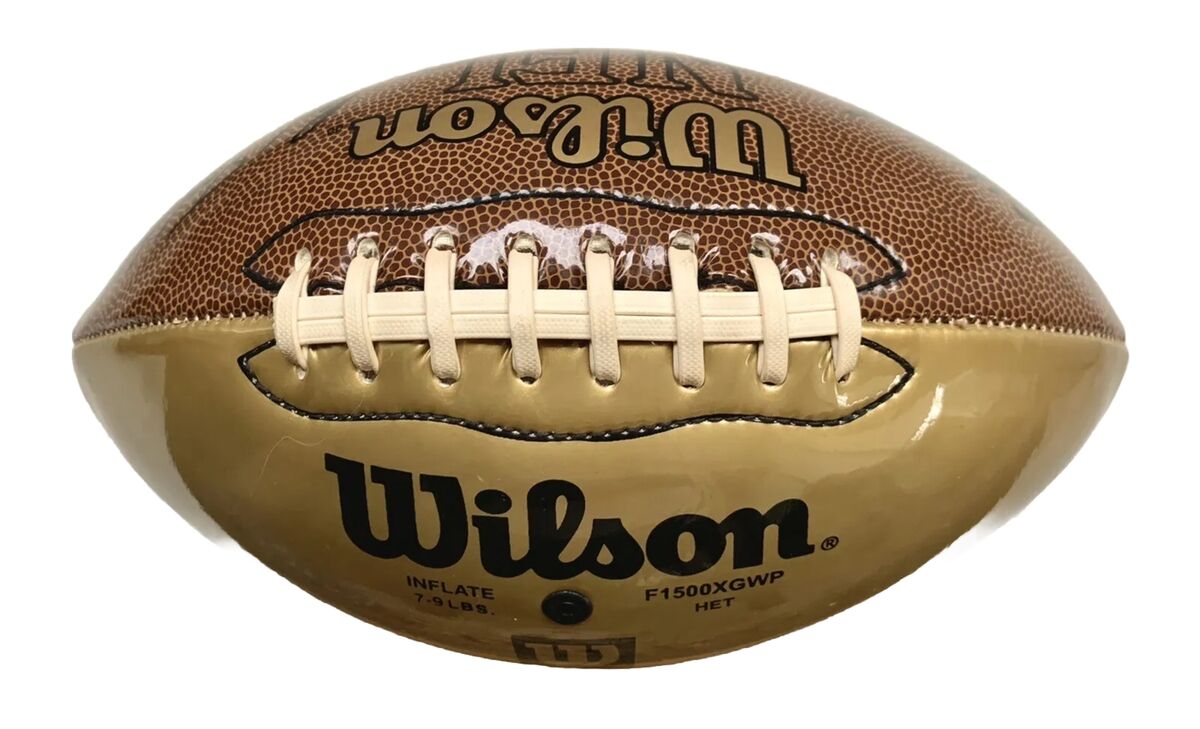 Wilson On Field Authentic NFL Game Ball Football Gold Wilson On Field Authentic NFL Game Ball Football Gold