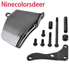 Alternator Steel Bracket Kit Long Water Pump For 1969-86 Sb Chevy 350 Lwp Black