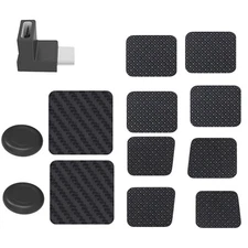 Console Touchpad Protective Film +Type-C Adapter+ Thumb Grip Kit for Steam Deck