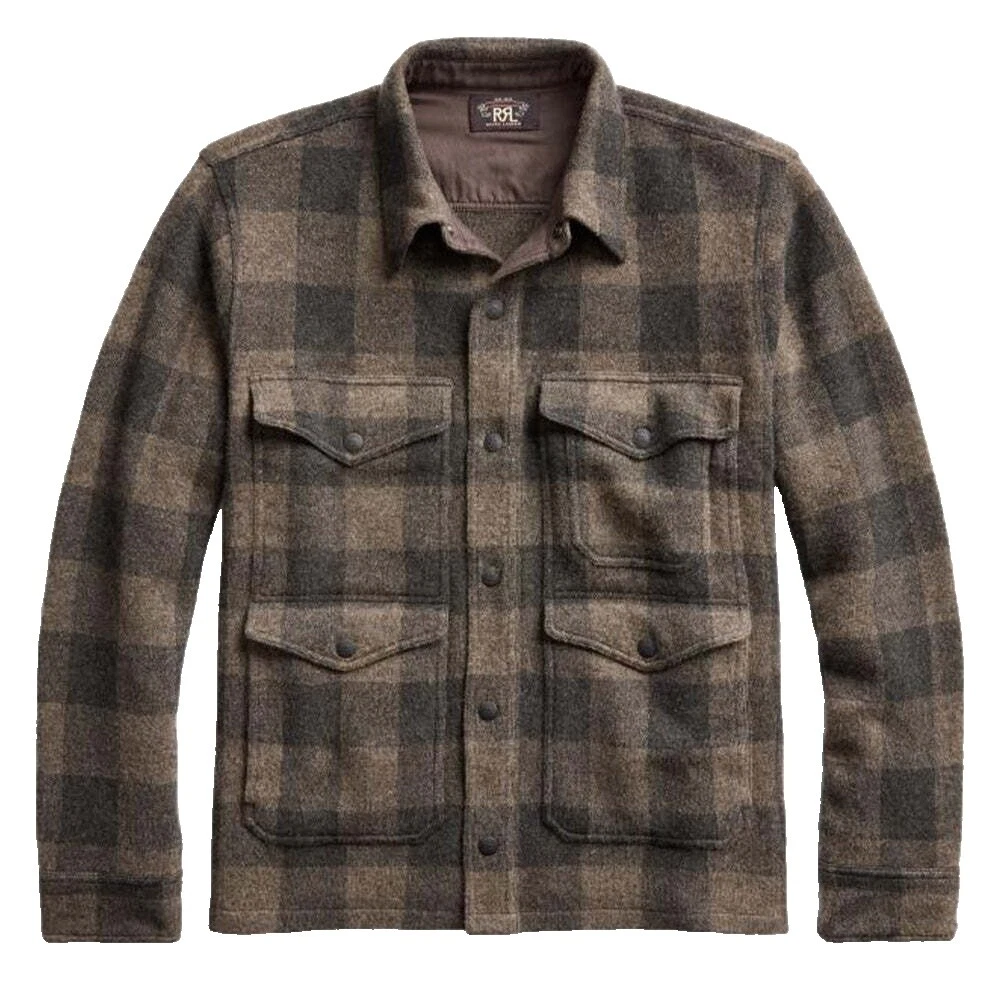 Lauren Ralph Lauren шерстяные повседневные рубашки на пуговицах для мужчин