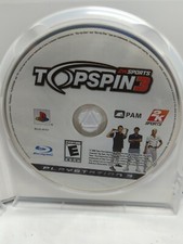 Top Spin 3 (Sony PlayStation 3, 2008) with Best Buy PS3 Case