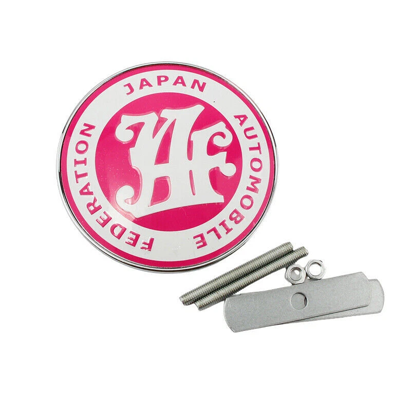 Emblema Frontal JDM Para Parrilla – Color Rosa, Azul O Negro – Compatible Con Modelos GDB GGB, Sin Marca Genérica