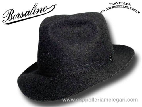 Cappello Borsalino Traveller arrotolabile impermeabile grigio scuro | eBay
