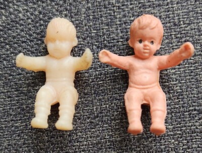 Vintage Hard Plastic Hong Kong Tiny Miniature Small Baby Doll