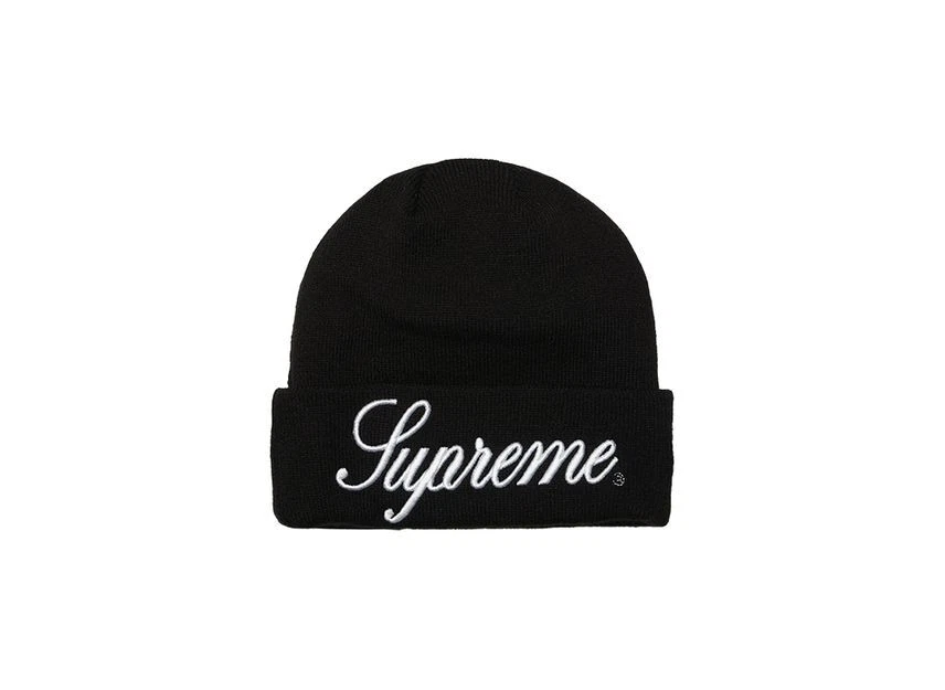 Bonnet noir Supreme New Era Script