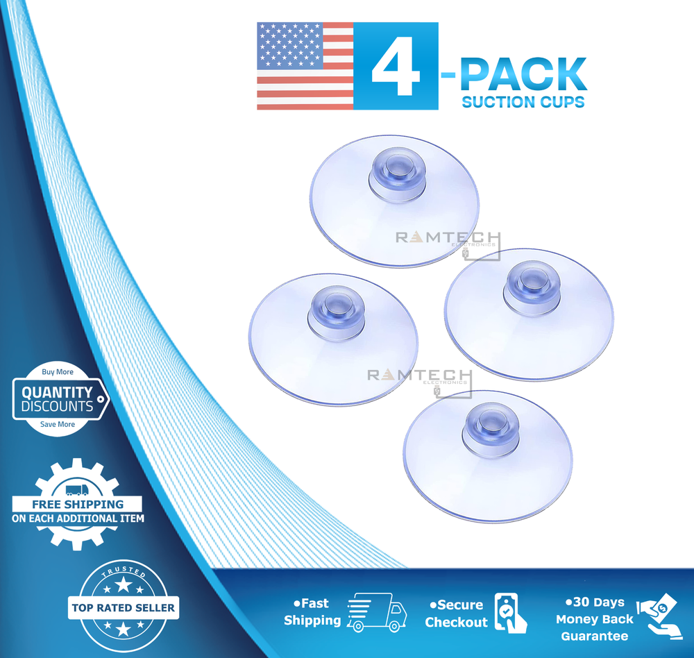 4-Pack Car Windshield Suction Cups For Escort Passport 8500 8500 X50 Mount
