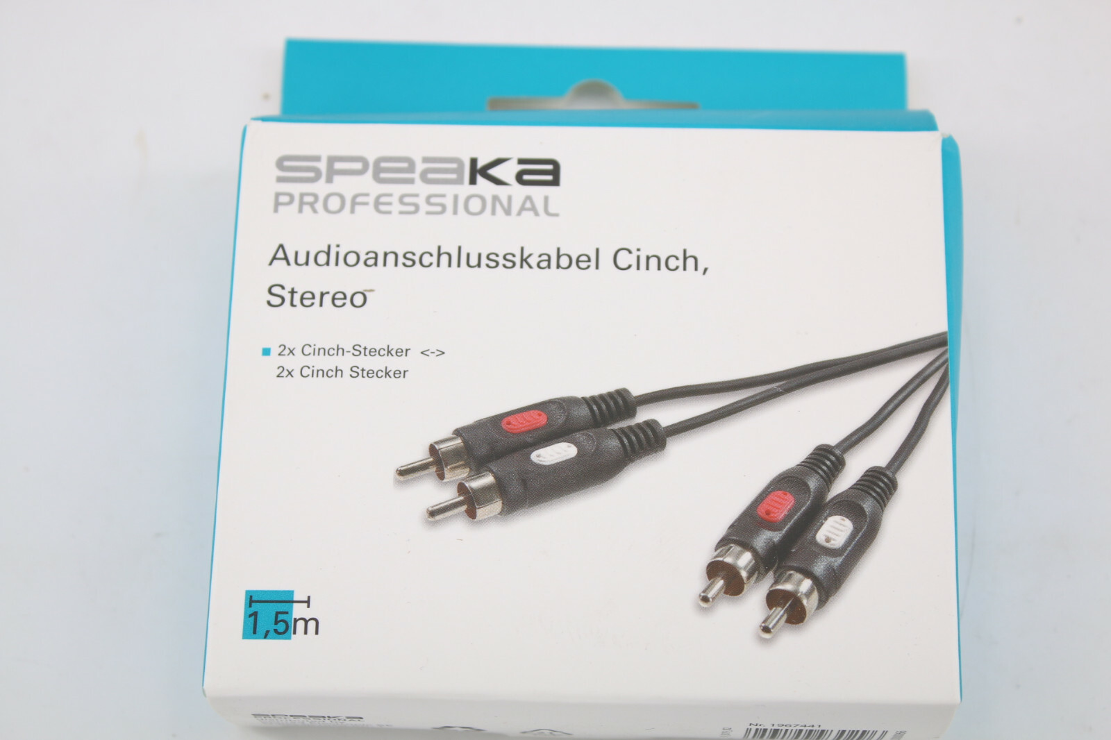 Speaka Professional Sp-7869764 Cinch Audio Anschlusskabel [2x