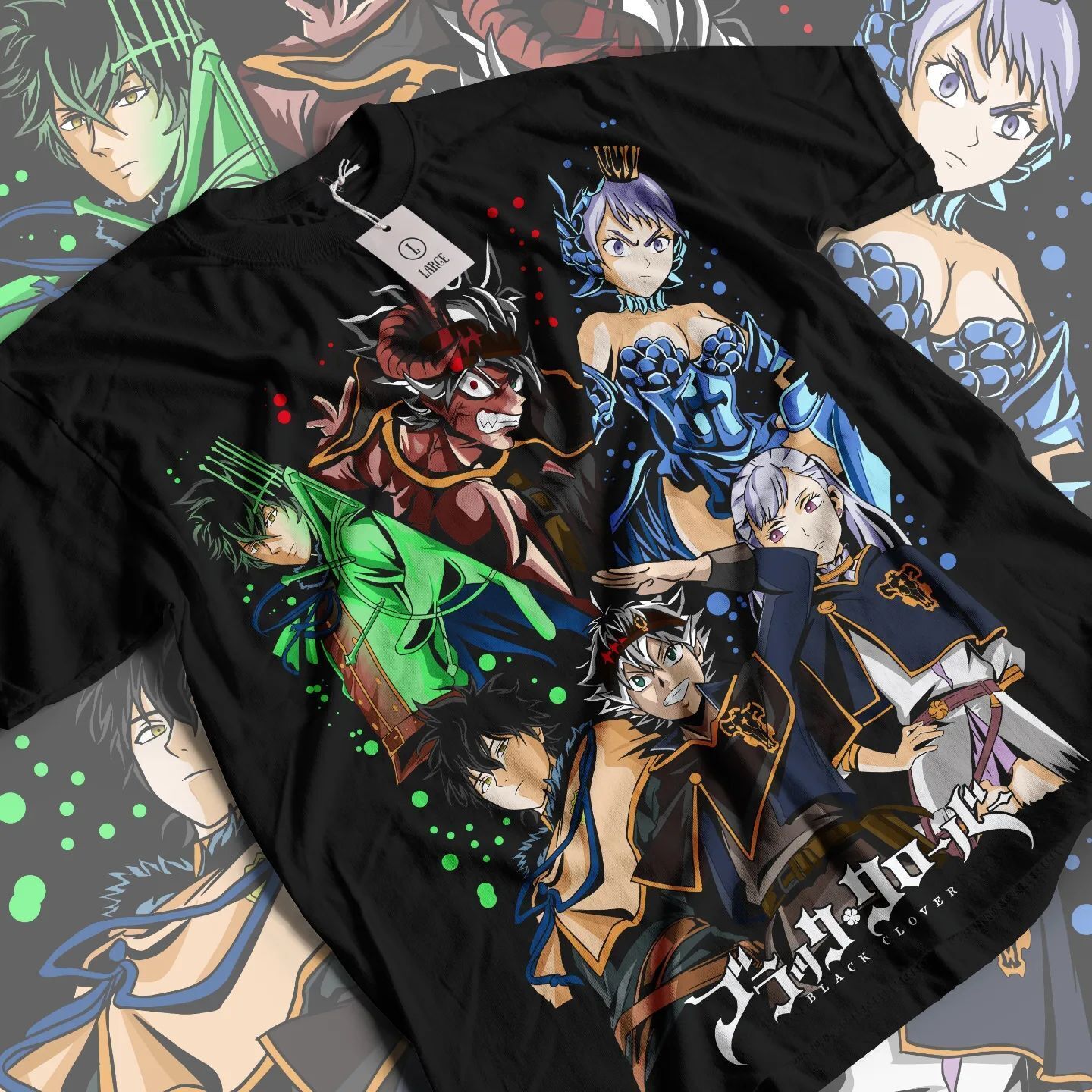 Black Clover Shirt, Black Clover T Shirt, Black Clover Anime