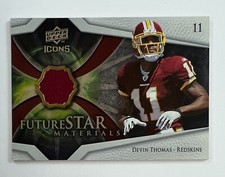 2008 Upper Deck Icons #FSM31 Devin Thomas Future Star Materials Relics FRA42