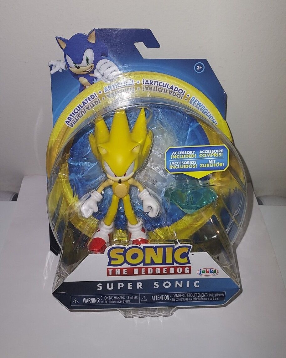 Sonic the Hedgehog - Super Sonic with Chaos Emerald 4 Action Figure