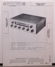 SAMS PHOTOFACT SERVICE MANUAL 414-5 HARMAN-KARDON RADIO MODEL TA-12