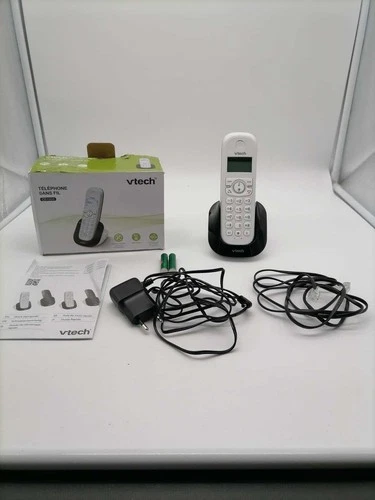 VTech CS1500 DECT Schnurlostelefon Weiß – Laut Hören, Freisprech, Anrufer-ID