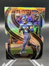 2024 Panini Select - Premier Level AJ Barner #103 Silver Prizm Die-Cut (RC)