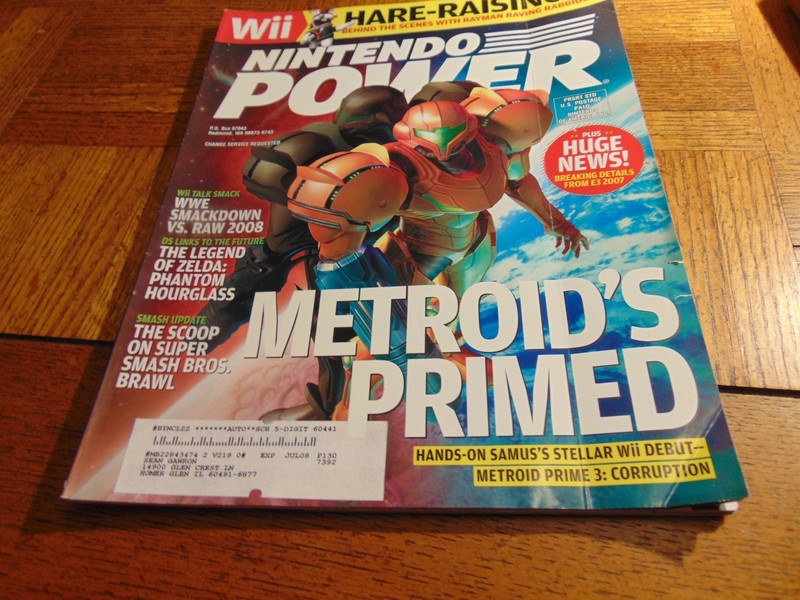 2007 Nintendo Power Magazine #219 Metroid.s Primed  NM