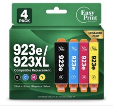 4-Pack 923XL 923e Ink Cartridges with Chip for HP OfficeJet Pro 8120 8135