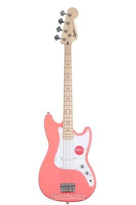 Squier Sonic Bronco Bass - Tahitian Coral with Maple Fingerboard