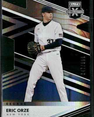 2020 Panini Elite Extra Edition #157 Eric Orze 203rd Decade Die Cut #/999
