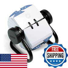 Rolodex Open Metal Single Rotary File 2 1/4 X 4 500 Cards Black 66704