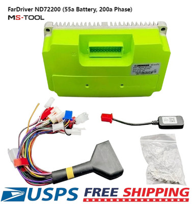 FarDriver ND72200 (55a Battery, 200a Phase) 48-72V Bluetooth BUILT IN US
