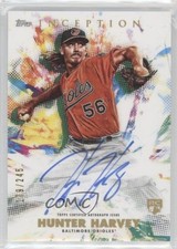 2020 Topps Inception Rookies & Emerging Stars 179/245 Hunter Harvey Auto 13c1